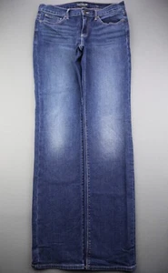 Women's Lucky Brand Brooke Straight Jeans Mid Rise Stretch Size 8/28 (Msr 31x32) - Picture 1 of 8