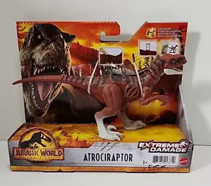 Jurassic World Dominion Atrociraptor Extreme Damage Dino Mattel 2021 Injured - Picture 1 of 6