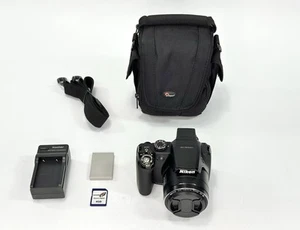 Nikon Coolpix P90 Digital Camera 24x Zoom 12MP - BUNDLE - TESTED - FAST SHIP - Picture 1 of 17