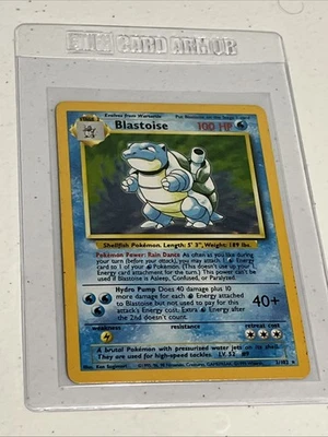 Blastoise - 2/102 - Holo Rare - Base Set - Pokemon Card - LP - Image 1 of 4