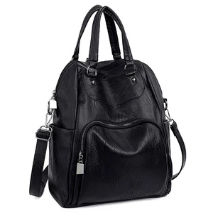 Zaino donna borsa PU pelle lavata convertibile donna zaino tracolla... - Foto 1 di 7