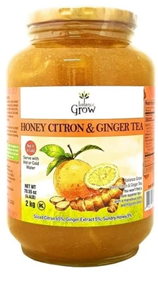 New Limited Balance Grow 蜂蜜 Citron and Ginger 茶 - 4.4 磅,新鲜有机 — 第 1/2 张图片