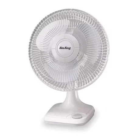 Air King 9102 12" Blade Dia Table & Floor Fan, Oscillating, 3 Speeds, 120Vac, - Image 1 of 1