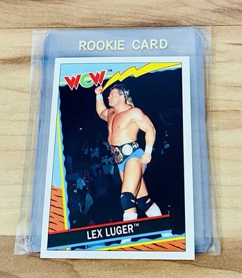 1992 WCW Topps UK Exclusive Lex Luger Rookie Card #40 Vintage Rare GEM Mint - Image 1 of 2