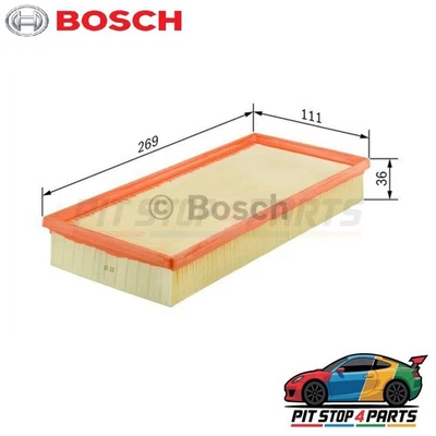 Filtro de aire Bosch F026400144 270 mm compatible con Smart Fortwo 2012-2025 0010940301 Foto 1 de 4