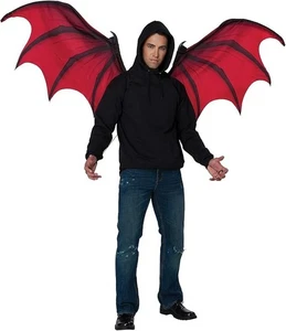 Red Demon Devil Cosplay Wings Adult Costume Accessory - Picture 1 of 2