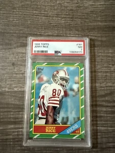 1986 Topps #161 Jerry Rice PSA 7 Rookie San Francisco 49ers HOF - Looks Better!! - Picture 1 of 3