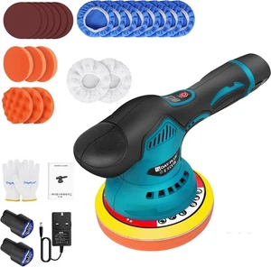 6" Dual Action Car Polisher Buffer Orbital DA Polishing Machine Sander Wax Kit - Picture 1 of 9