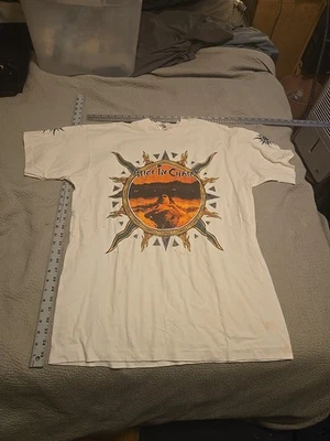 Camiseta Blanca 'Suciedad' Alicia en Cadenas Años 90 De Colección Fruta Del Telar XL Brazo Logo Foto 1 de 4