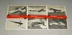 RARE 1956 TOPPS JETS PROMOTIONAL  ADVERTISING UNCUT SHEET OF SIX CARDS NICE!