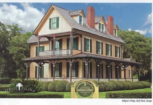 Jekyll Postcard duBignon Cottage Island Club Georgia GA Mansion Continental - Picture 1 of 2