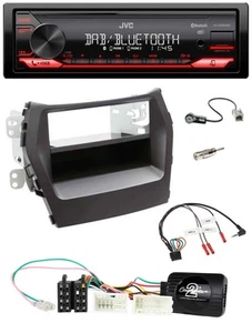 JVC Bluetooth USB DAB Lenkrad Autoradio für Hyundai Santa Fe ab 2012 schwarz - Bild 1 von 10