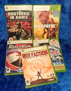 Fünf Spiele Bundle XBOX 360 Max Payne 3 Prince of Persia Red Faction Guerilla - Bild 1 von 6