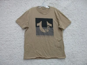 True Religion Shirt Extra Large Youth Brown Graphic Tee Logo Print Modern Boys - Picture 1 of 9