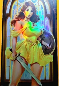 Copertina variante M House La Bella e la Bestia Battle Ready Belle Nice Foil - Foto 1 di 2