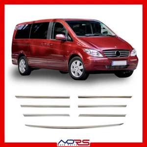 Moulure de Grille de Calandre pour Mercedes Vito W639 2003-2014 Chromé 7Pcs - Imagen 1 de 10
