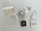 Apple iPod Shuffle 2010 Silver 2GB w/ Earbuds Case & USB Cord Bundle Untested