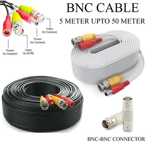 CCTV Camera Extension Cable BNC DC Power Lead Security DVR Video Pre-made Wire - Picture 1 of 25