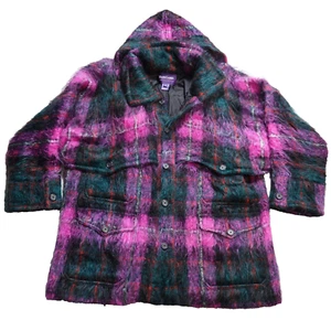 Vintage RARE Ralph Lauren Purple Label Jacket Mohair Wool Tartan Plaid Size 10 - Picture 1 of 22