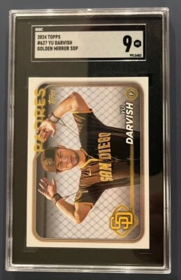 2024 Topps Series 2 - #627 Yu Darvish SGC 9 - Image 1 of 2