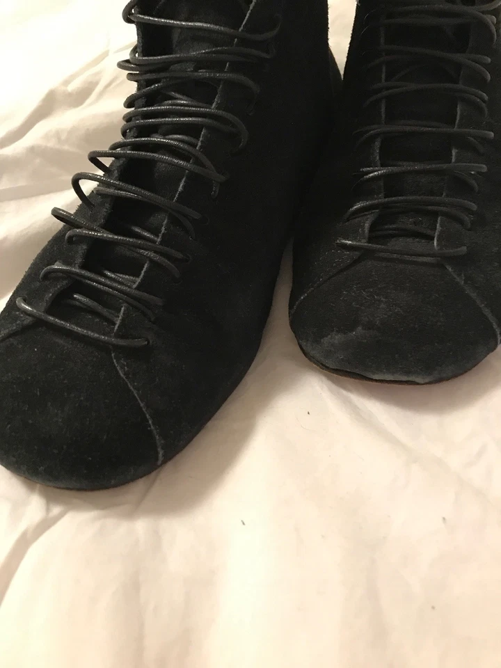 Comme Des Garcons Botines Negros Gamuza Multi-encaje Gótico Neo-Punk **RARO Foto 1 de 4