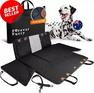 Dog Car Seat Cover, Premium Waterproof Hammock, Hard Bottom for Dogs - Picture 1 of 12