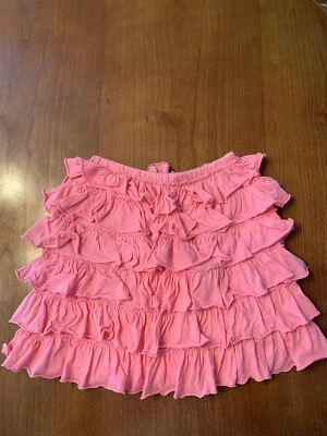 Crewcuts Collection J. Crew Girl Knit Pink Ruffle Skirt Size 6-7 6 7 - Image 1 of 2