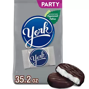 YORK Dark Chocolate Peppermint Patties, Candy Party Pack, 35.2 Oz - Picture 1 of 12