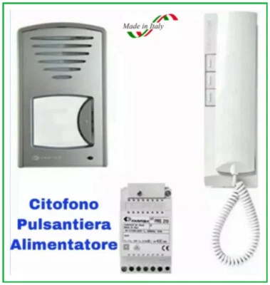 Kit citofono da interno citofonico monofamiliare 2 fili farfisa e con citofoni