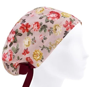 OP-Peelingkappe, OP-Kappen, Peelingmützen, Blumen Krankenschwestermütze - Bild 1 von 3
