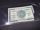 1942 Banque De L'Algerie Cinq Francs-Algeria 5 Francs Notes.-K.162
