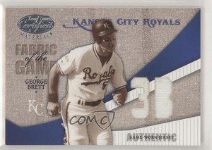 2004 Leaf Certified Materials Fabric of the Game Position /100 George Brett HOF