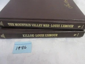 2 Louis L'Amour Leatherette Books: KILLOE & THE MOUNTAIN VALLEY WAR, MINT! - Picture 1 of 16