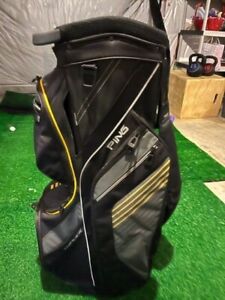 Ping Traverse Black/Copper Stripe 14 Divider Cart Golf Bag