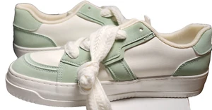 BEIER Damen Sneaker NEU Größe 40 US 8-8,5 grün weiß Schnürer - Bild 1 von 21