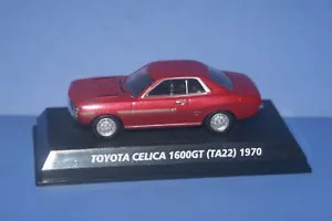 TOYOTA CELICA 1600 GT (TA22) 1970 Rojo Metálico 1/64 KONAMI JAPÓN - Imagen 1 de 7