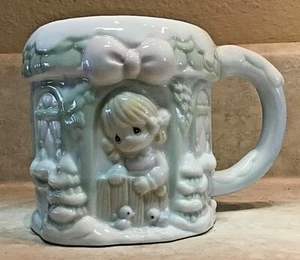 Taza de café Enesco Precious Moments Welcome To Sugar Town 1994 3D vintage nieve - Imagen 1 de 6