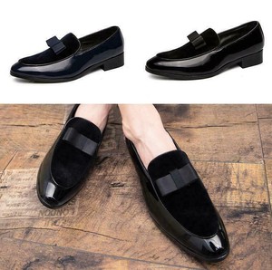 Chic Mens Flats Suede Splice Round Toe Breathable Slip on Non-slip Loafers Shoes
