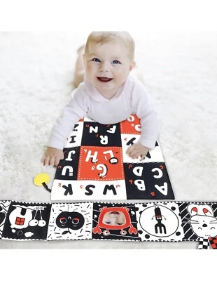 Juguetes para el tiempo de la barriga alfombra de juego recién nacido bebé juguetes sensoriales juguete suave arrugado 3D Foto 1 de 4