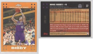 2007-08 Topps Chrome Orange Refractor /199 Mike Bibby #37