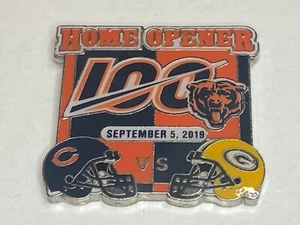 Chicago Bears Game Day Pin vs Green Bay Packers September 5 2019 9/5/19 Home - Picture 1 of 2