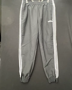 Adidas Pants Boys Large Black Track Athletic Training Joggers B24CS - Picture 1 of 5