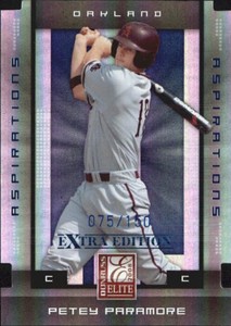 2008 Donruss Elite Extra Edition Aspirations #80 Petey Paramore /150