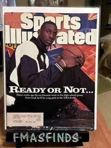 D1 1995 KEVIN GARNETT KG NBA DRAFT Sports Illustrated FC FIRST COVER - Picture 1 of 1