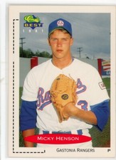 1991 Classic Best Minor League Micky Henson #22