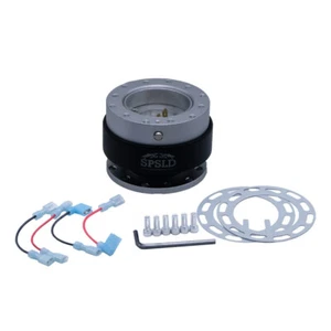 Aluminio Negro Gen 2 Volante Liberación Rápida Control Buje Adaptador Boss Kit - Imagen 1 de 2