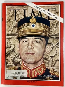 Time Magazine 1967 Rare Ads Greece Constantine Vietnam RCA Disney Stones Art - Picture 1 of 24