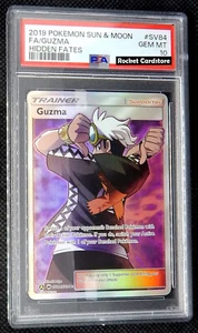 Pokemon Guzma Full Art Holo Bromley English SV84/SV94 Hidden Fates PSA 10 Gem MT - Bild 1 von 2