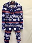 OppoSuits Christmas Mens 2 Piece The Rudolph Suit Blue Red Reindeer Snowflakes