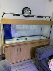 Marine Aquarium Large With Cabinet And Sump And Extras - Picture 1 of 12